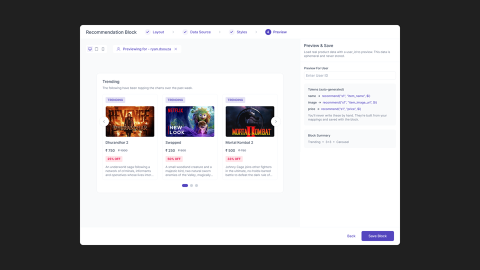 Personalized Recommendations